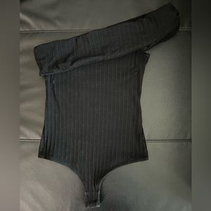 MAJORELLE Ribbed One Shoulder & Off Shoulder Bodysuit